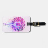 Yoga Tree Pastel Rainbow Bagagelabel (Voorkant horizontaal)