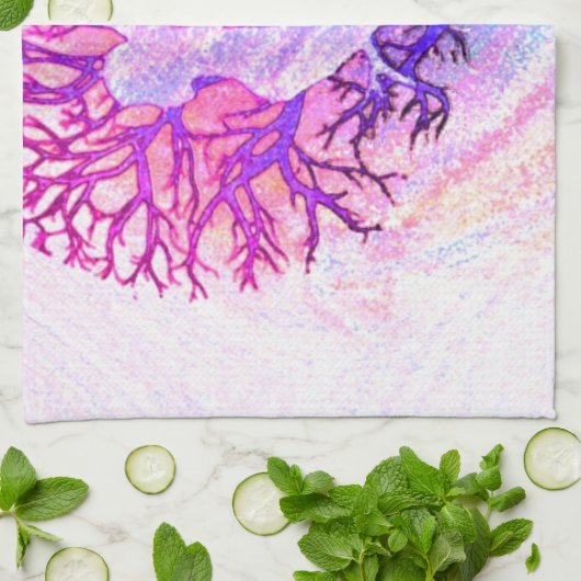 Yoga Tree Pastel Rainbow Theedoek (Gevouwen)