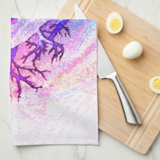 Yoga Tree Pastel Rainbow Theedoek (Quarter Fold)