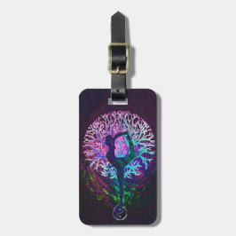 Yoga Tree Peace-regenboog Bagagelabel