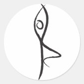 Yoga Tree Pose Sticker (Voorkant)