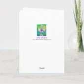 Yoga Tree Pose Vrouw Happy Birthday Kaart (Achterkant)