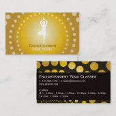 Yoga Tree Pose (wit) Visitekaartje (Voorkant / Achterkant)