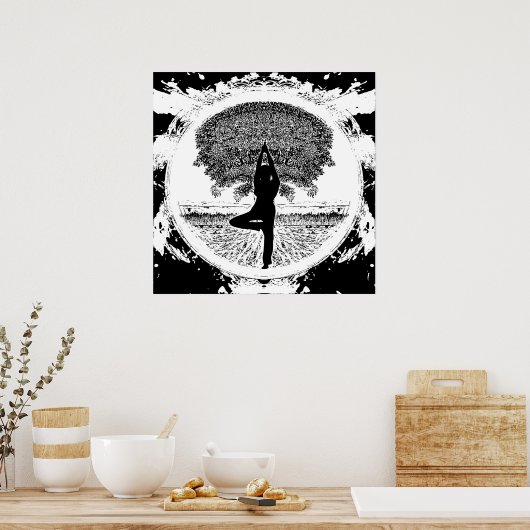 Yoga Tree Poster (Keuken)