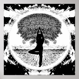 Yoga Tree Poster