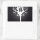 Yoga Tree Rechthoekige Sticker (Tas)