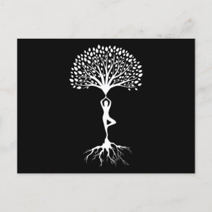 Yoga Tree Zen Nirvana Asana Meditation Buddhism Gi Briefkaart