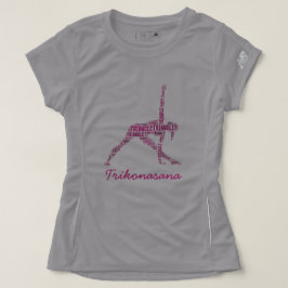 Yoga Triangle Pose Trikonasana in de kleuren van r T-shirt