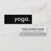 yoga. trouwerekaart klantenkaartje (Voorkant / Achterkant)