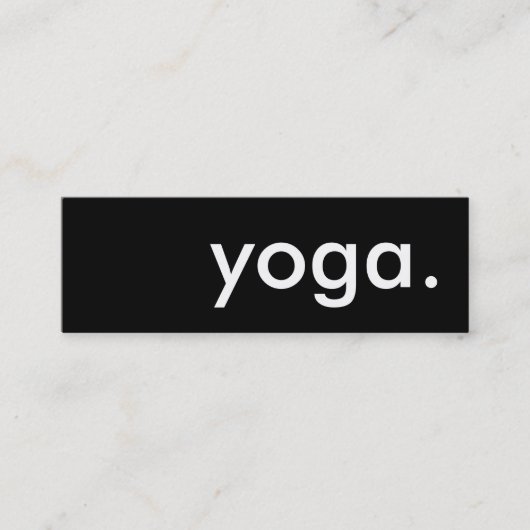 yoga. trouwerekaart klantenkaartje (Voorkant)