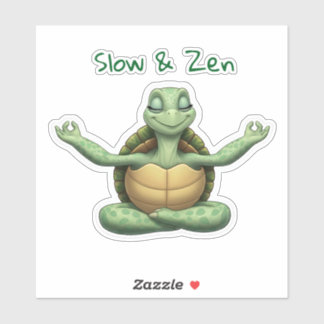 Yoga Turtle Sticker