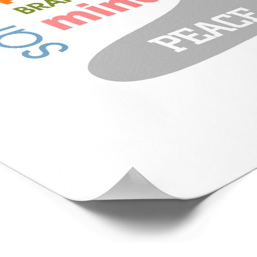 Yoga Typografie Poster (Hoek)