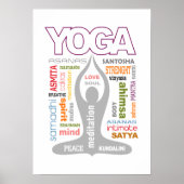 Yoga Typografie Poster (Voorkant)