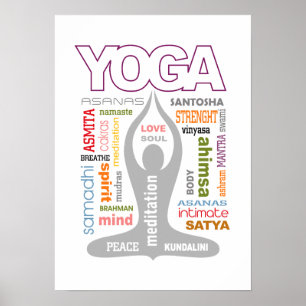 Yoga Typografie Poster
