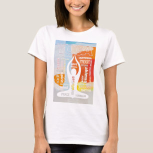 Yoga Typografie T-shirt