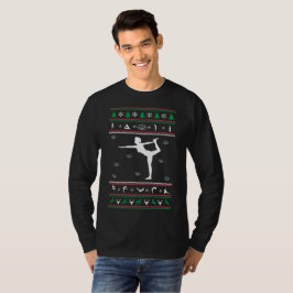 Yoga Ugly Sweater Kerstmis T-shirt