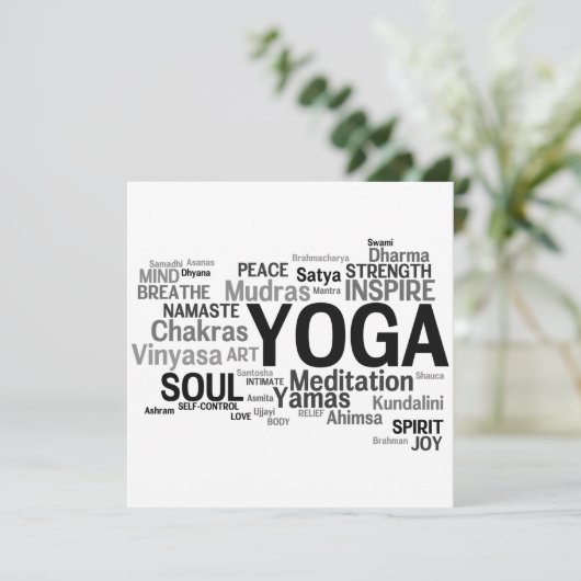 YOGA Uitnodiging (Staand voorkant)