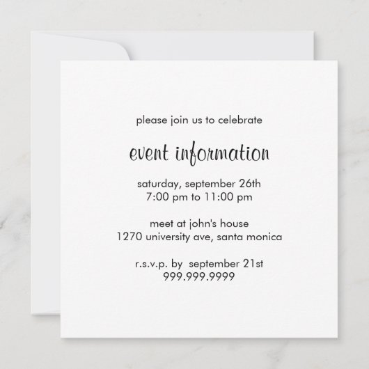 YOGA Uitnodiging (Achterkant)