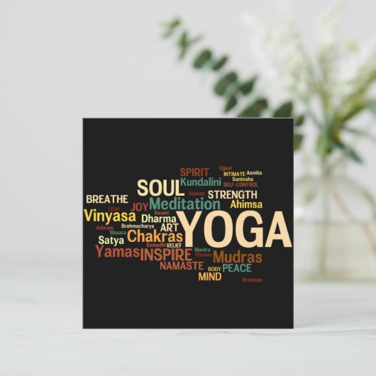 YOGA Uitnodiging (Staand voorkant)