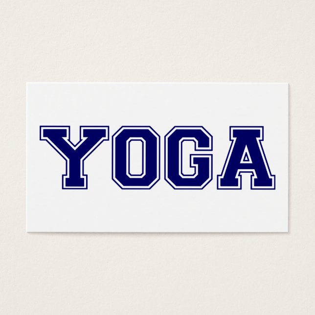 Yoga University Style Visitekaartje (Voorkant)
