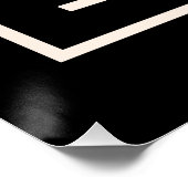 Yoga vader retro zwart perfect poster (Hoek)