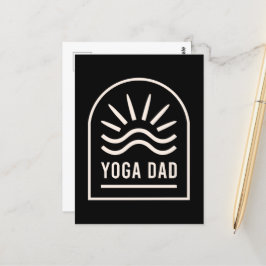 Yoga vader Vaderdag Briefkaart