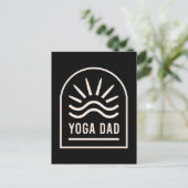 Yoga vader Vaderdag Briefkaart (Staand voorkant)
