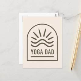 Yoga vader zen spirituele yogi mannen boho briefkaart