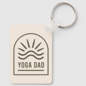 Yoga vader zen spirituele yogi mannen boho sleutelhanger (Achterkant)