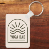 Yoga vader zen spirituele yogi mannen boho sleutelhanger (Achterkant)