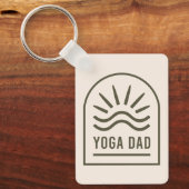 Yoga vader zen spirituele yogi mannen boho sleutelhanger (Voorkant)