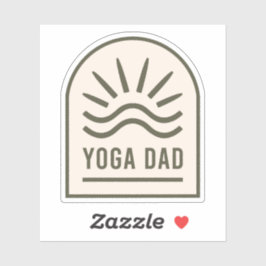 Yoga vader zen spirituele yogi mannen sticker