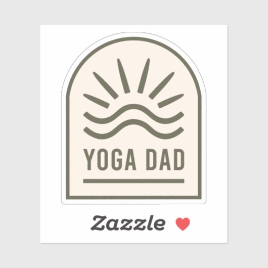 Yoga vader zen spirituele yogi mannen sticker (Vel)
