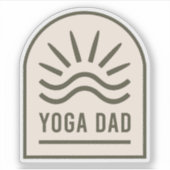 Yoga vader zen spirituele yogi mannen sticker (Voorkant)