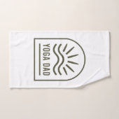 Yoga vader zen wellness yogi groene boho handdoek (Handdoek)