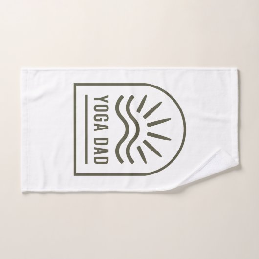 Yoga vader zen wellness yogi groene boho handdoek (Handdoek)
