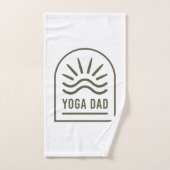 Yoga vader zen wellness yogi groene boho handdoek (Handdoek)