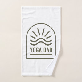 Yoga vader zen wellness yogi groene boho handdoek