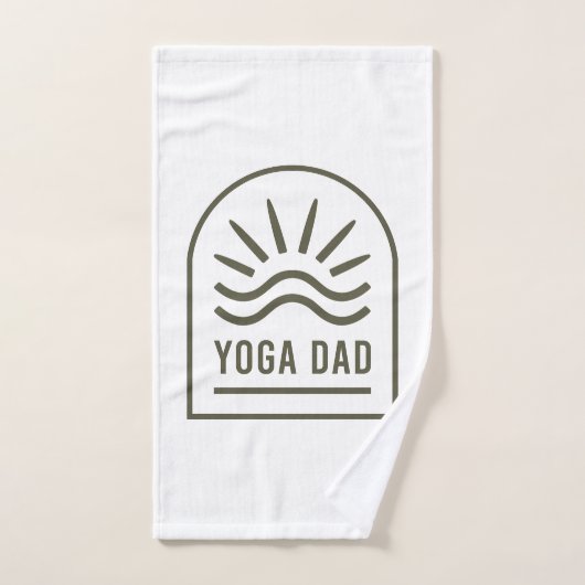 Yoga vader zen wellness yogi groene boho handdoek (Handdoek)