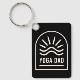 Yoga vader zwart sleutelhanger