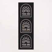 Yoga vader zwart yogamat (Voorkant)