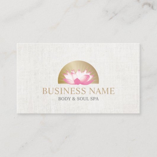 Yoga van de Zon van de Bloem van het lichaam & Visitekaartje (Voorkant)