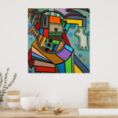 "Yoga" van Ruchell Alexander Poster (Keuken)