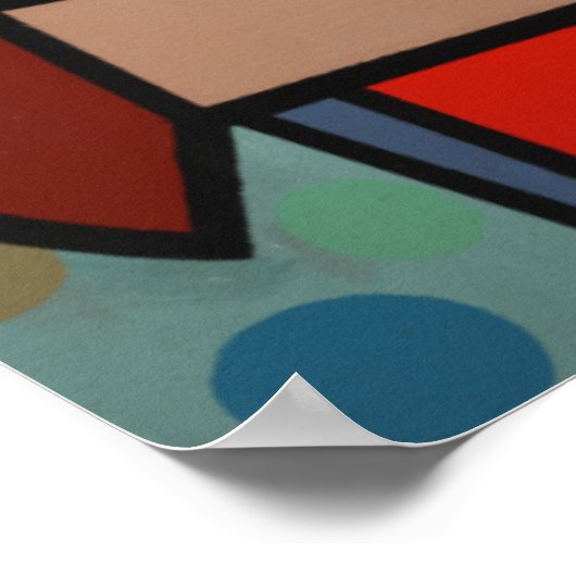 "Yoga" van Ruchell Alexander Poster (Hoek)