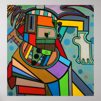 "Yoga" van Ruchell Alexander Poster