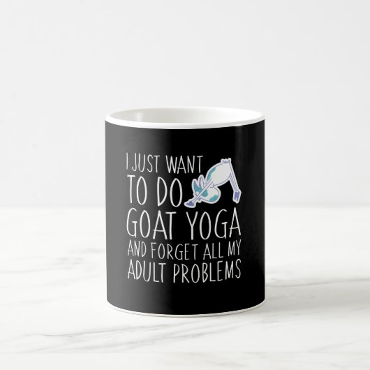 Yoga vergeet al mijn volwassen probleem koffiemok (Center)