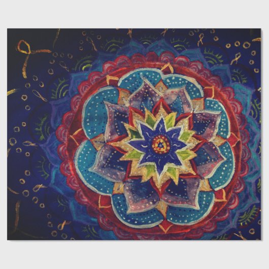 Yoga Verjaardag Gift Wrapping Papier (Vlak)