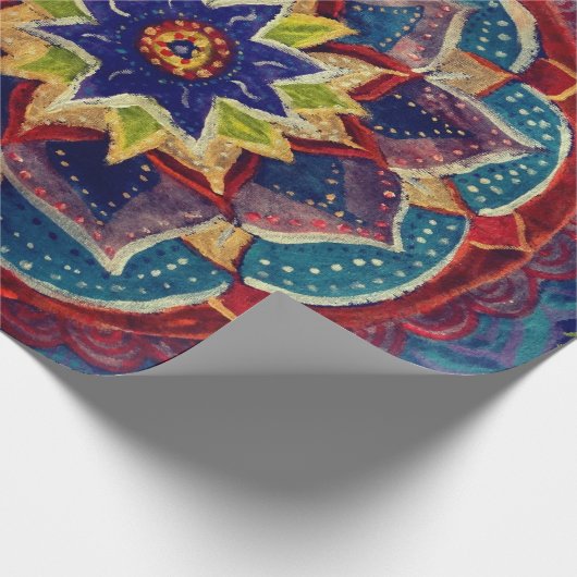 Yoga Verjaardag Gift Wrapping Papier (Hoek)