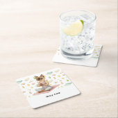 Yoga Verjaardagsfeest voor Siamese Kattenliefhebbe Kartonnen Onderzetters (Insitu)