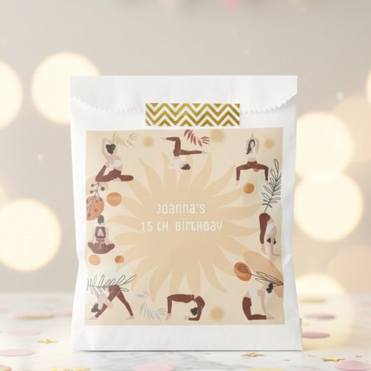 Yoga verjaardagsfeestje bedankzakje